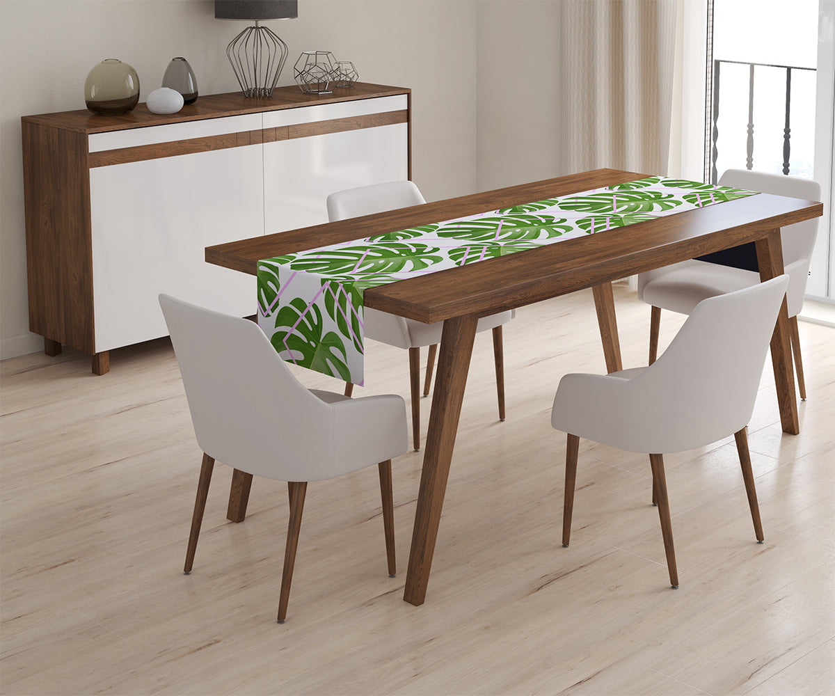 Tappeto Runner da Tavola Foglie di Palma Tropicali acquistare Tappeto Runner da Tavola Foglie di Palma Tropicali — Foto