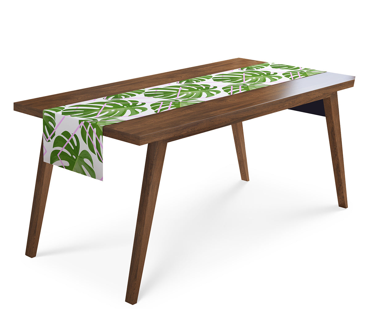 Tappeto Runner da Tavola Foglie di Palma Tropicali acquistare Tappeto Runner da Tavola Foglie di Palma Tropicali — Foto