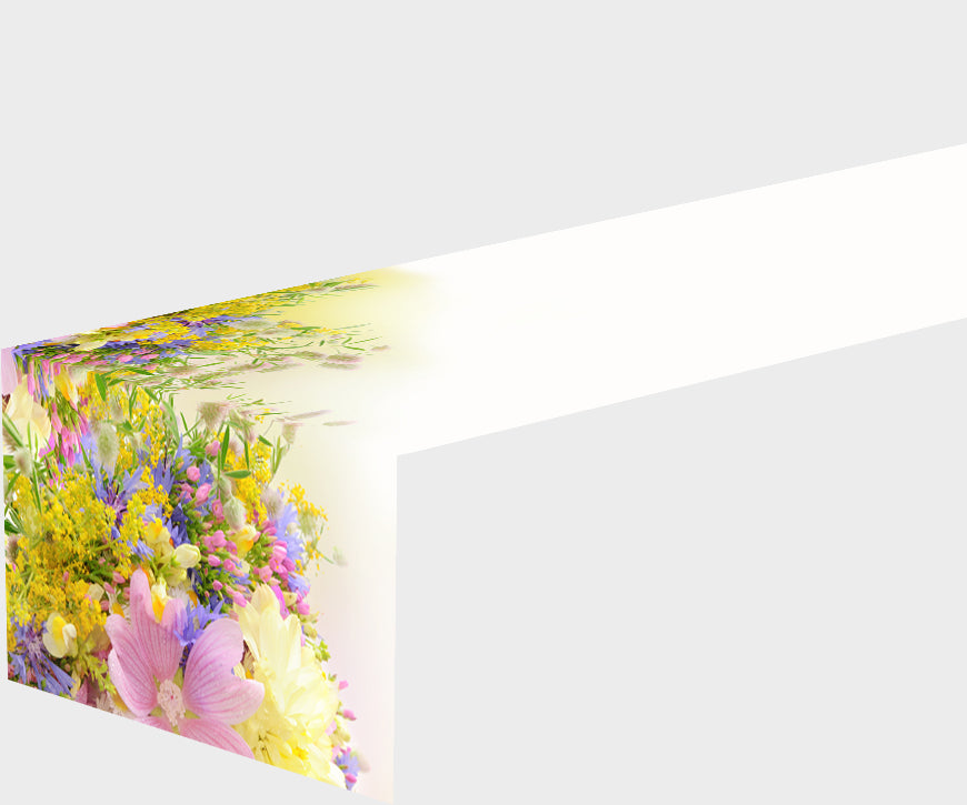 Tappeto Runner da Tavola Fiori di Campo Estivo acquistare Tappeto Runner da Tavola Fiori di Campo Estivo — Foto