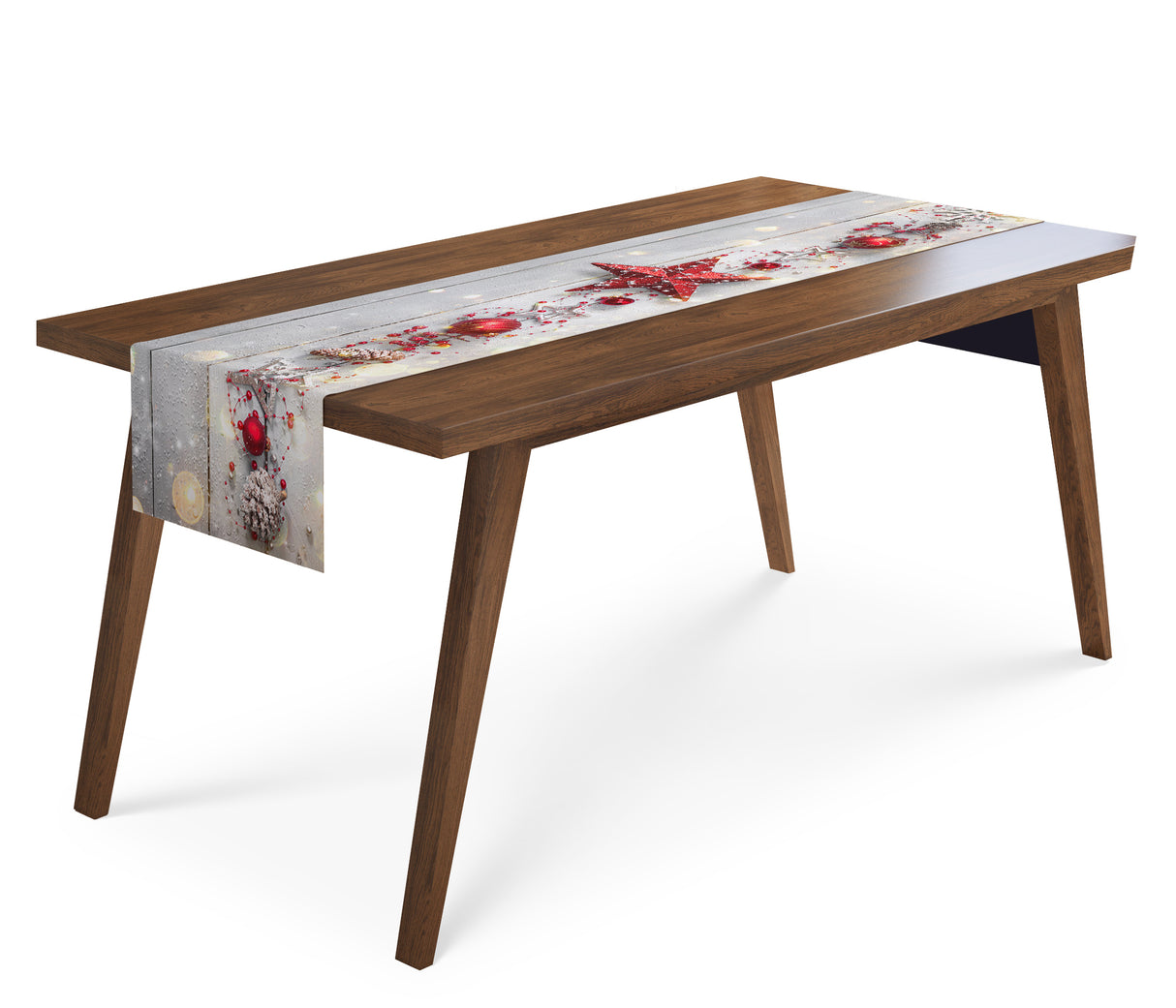 Tappeto Runner da Tavola Stella Rossa di Natale acquistare Tappeto Runner da Tavola Stella Rossa di Natale — Foto