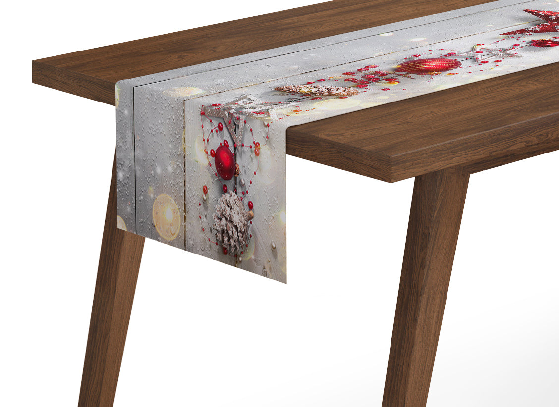 Tappeto Runner da Tavola Stella Rossa di Natale acquistare Tappeto Runner da Tavola Stella Rossa di Natale — Foto