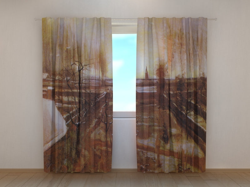 Tenda Stampata Il Giardino Della Canonica di Nuenen Innevato Vincent Van Gogh acquistare Tenda Stampata Il Giardino Della Canonica di Nuenen Innevato Vincent Van Gogh — Foto