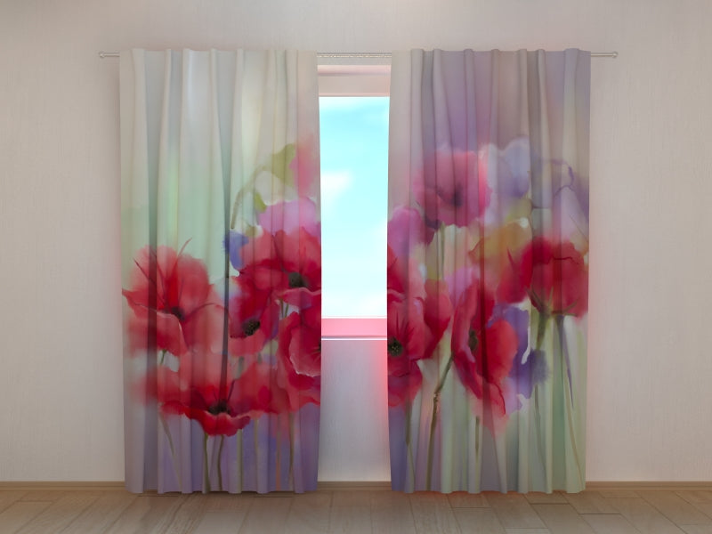 Foto Tende Acquerello Papavero Rosso acquistare Foto Tende Acquerello Papavero Rosso — Foto