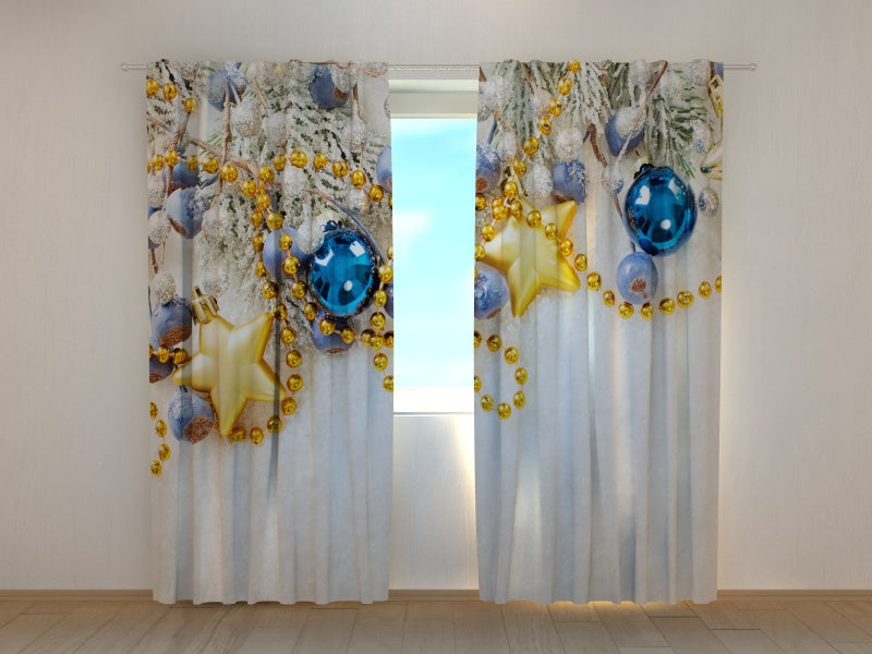 Foto Tende Decorazioni Natalizie sulla Neve acquistare Foto Tende Decorazioni Natalizie sulla Neve — Foto