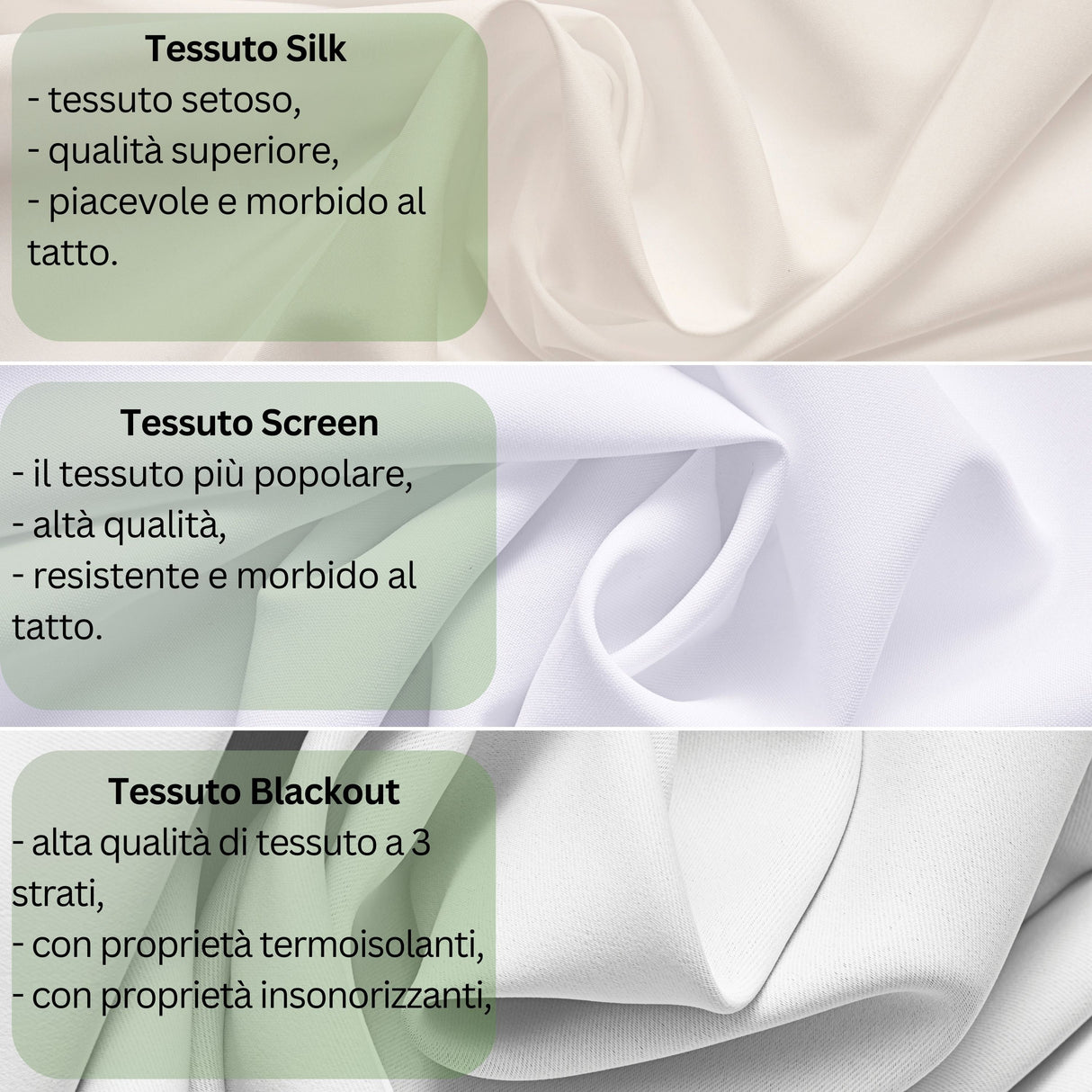 Set di 6 Tende a Pannello Delicato Fiore Dalia