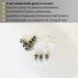 Binario per Tende, Singolo Dorato, a Parete – Misure Personalizzate, Design Moderno ed Elegante — Foto