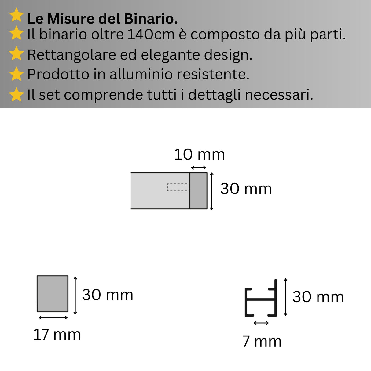 Binario Doppio per Tende Dorato - Montaggio a Parete, Su Misura, Design Elegante e Funzionale — Foto