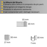 Binario Doppio per Tende Dorato - Montaggio a Parete, Su Misura, Design Elegante e Funzionale — Foto