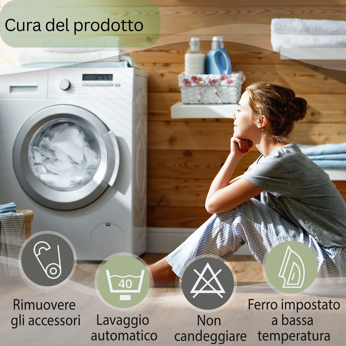 Set di 4 Tende a Pannello Acqua Ghiacciata dal Ghiacciaio Norvegese