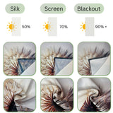 Set di 8 Tende a Pannello Favoloso Fiore Astratto — Foto