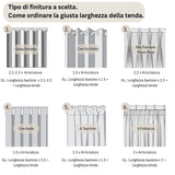 Tenda Velata Bianca Premium, Tenda in Voile Bianco Trasparente, Tenda a Pieghe Fisse, Tenda Velata Bianca a Onda Perfetta - Su Misura — Foto