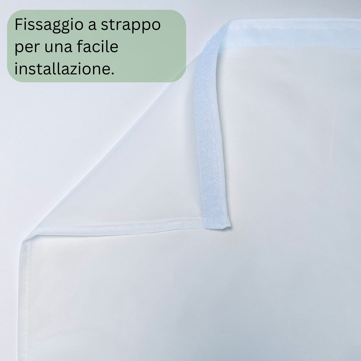 Tenda a Pannello Bianca Chiffon