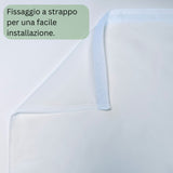 Tenda a Pannello Bianca Chiffon — Foto
