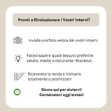 Tende Angolari su Misura: Sistema Completo con Binario per Finestre Spioventi, Sagomate e Soffitti Alti — Foto