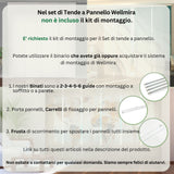 Set di 6 Tende a Pannello Decorazioni Natalizie Rosse — Foto