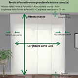 Tenda a Pannello Colore Beige Chiaro Screen — Foto