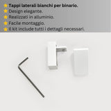 Binario per Tende, Singolo, color Bianco, a Soffitto – Misure Personalizzate, Design Moderno e Funzionale — Foto