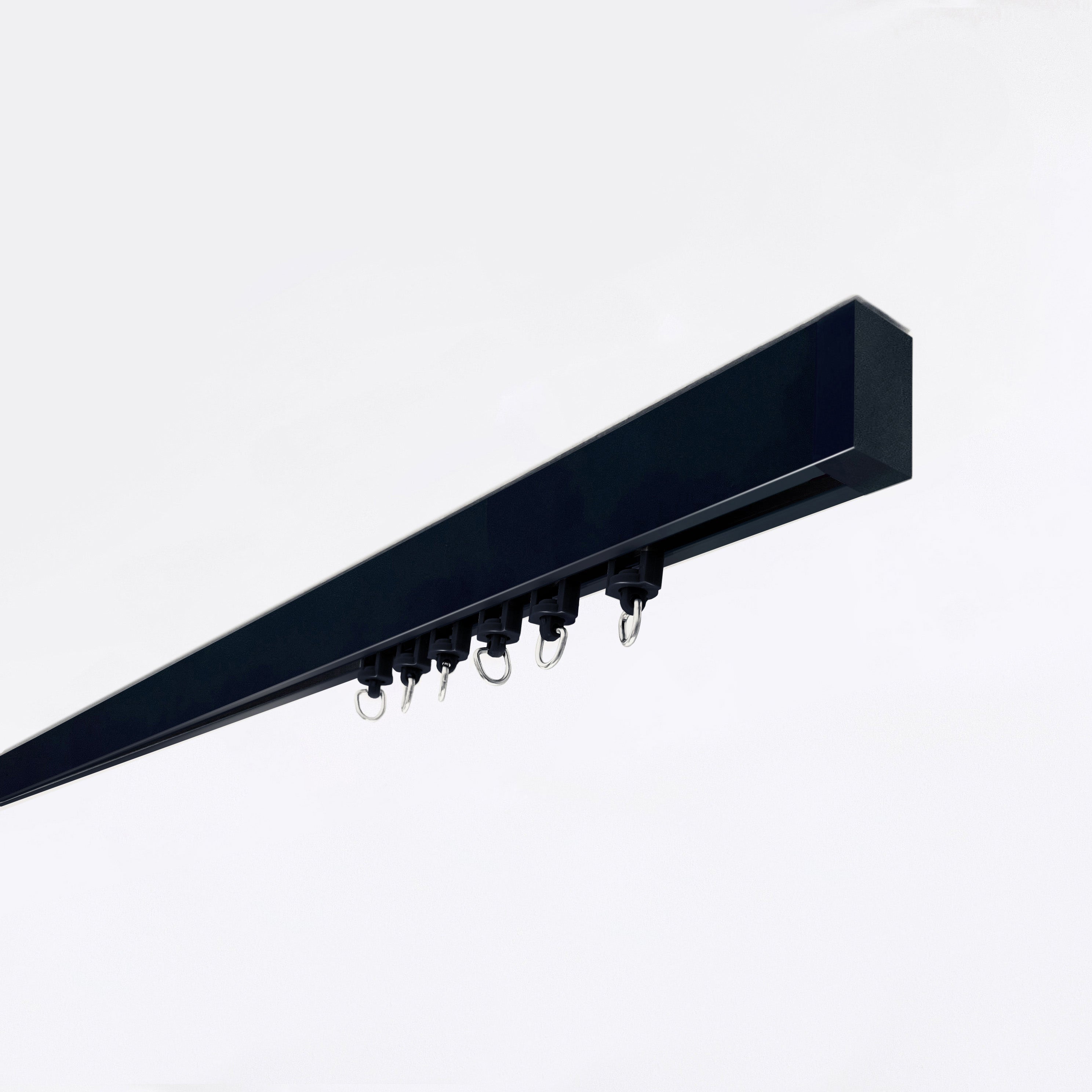 Binario Per Tende Da Soffitto EverTrack 1,2m (colore: Nero Jet) – Fai Da Te Facile E Resistente Per Casa, Camper O Ufficio