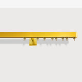 Binario per Tende, Singolo Dorato, a Parete – Misure Personalizzate, Design Moderno ed Elegante — Foto