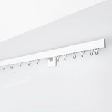 Binario per Tende, Singolo, color Bianco, a Parete – Misure Personalizzate, Design Moderno ed Elegante — Foto
