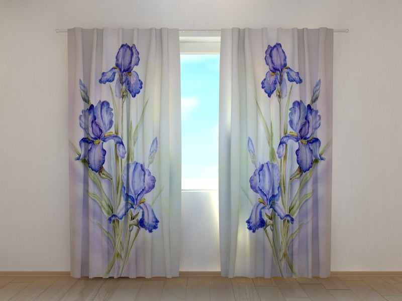 Foto Tende Delicate Iris Blu — Foto