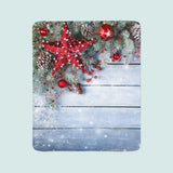 Coperta in Flanella Stella Rossa di Natale v1 — Foto