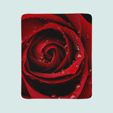 Coperta in Flanella Rosa Rossa — Foto