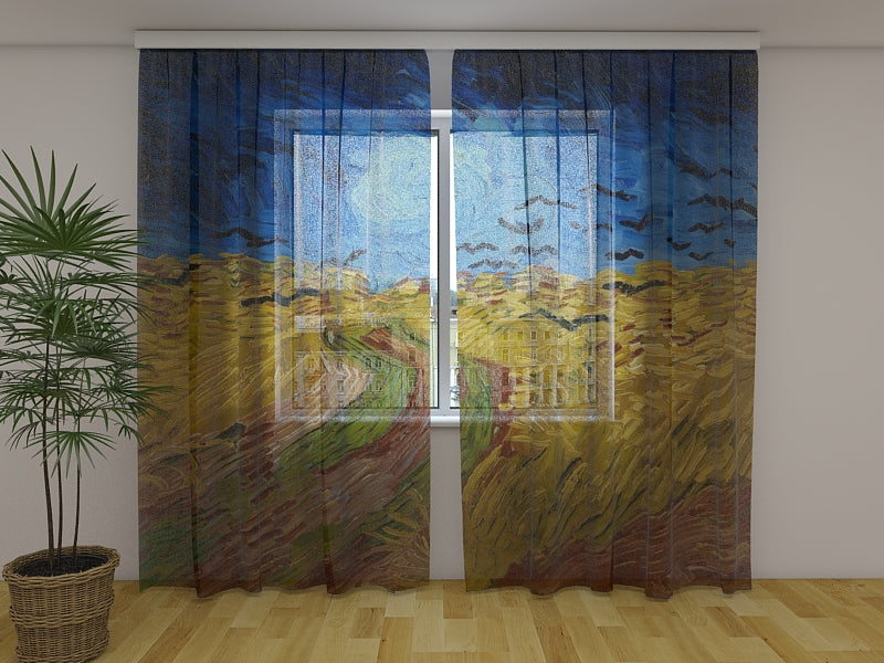 Tenda Stampata Campo di Grano con Volo di Corvi Vincent Van Gogh