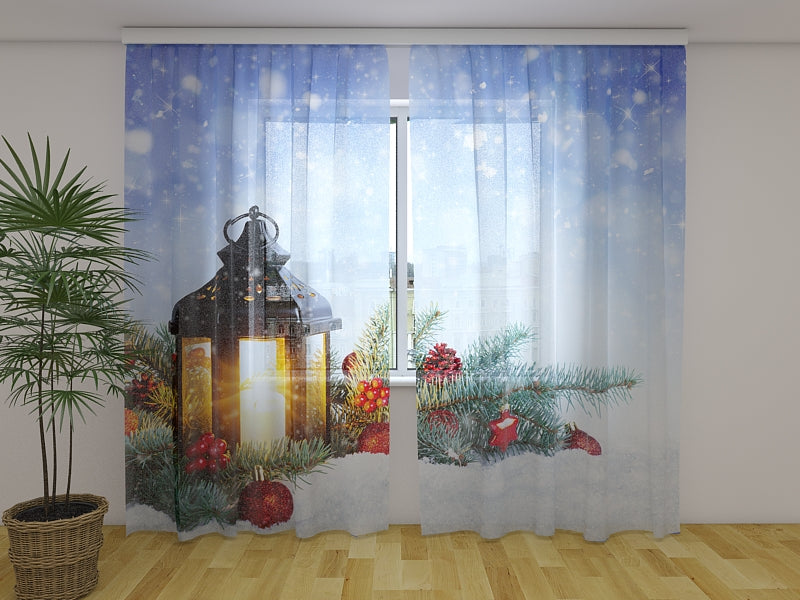 Foto Tende Lanterna Magica di Natale sulla Neve
