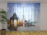 Foto Tende Lanterna Magica di Natale sulla Neve — Foto