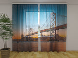 Foto Tende Skyline di San Francisco al Tramonto — Foto
