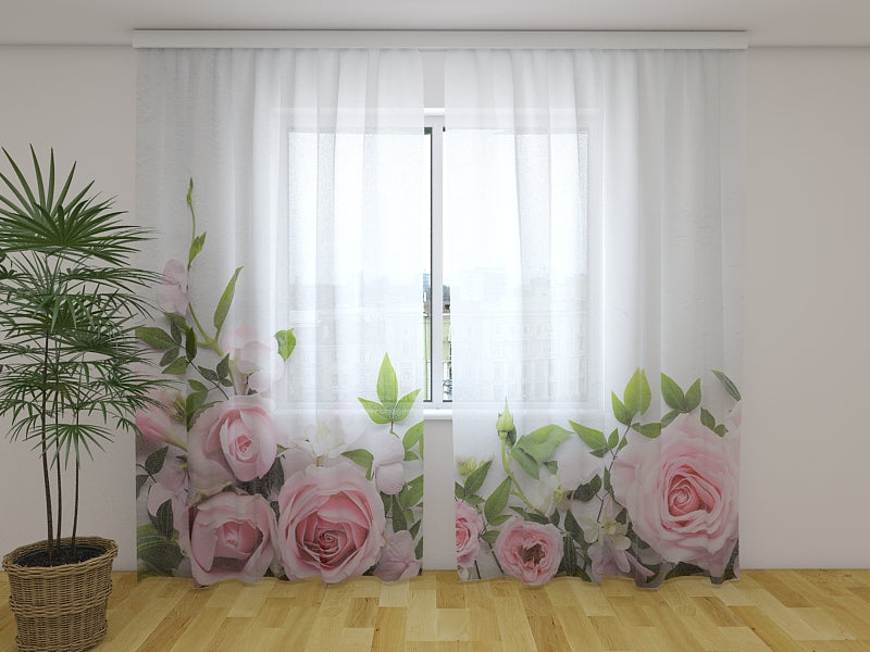 Foto Tende Tenerezza delle Rose Rosa