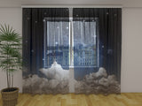 Foto Tende Cielo Notturno Fantastico ad Acquerello — Foto