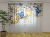 Foto Tende Decorazioni Natalizie sulla Neve — Foto