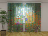 Foto Tende Gustav Klimt Giardino Fiorito — Foto