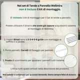 Set di 4 Tende a Pannello Cipressi in Toscana — Foto