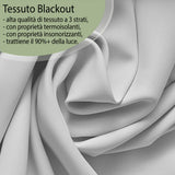 Tenda a Pannello Bianca Blackout — Foto