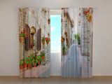 Foto Tende Vicolo Italiano con Fiori 2 — Foto