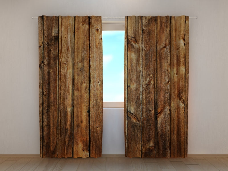 Foto Tende Vecchie Tavole di Legno — Foto