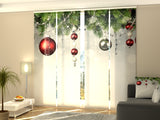 Set di 4 Tende a Pannello Decorazioni Natalizie — Foto