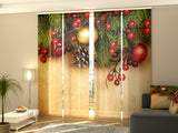 Set di 4 Tende a Pannello Natale Retrò — Foto