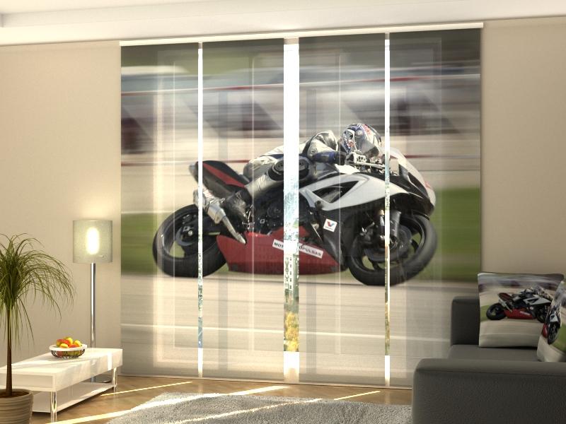Set di 4 Tende a Pannello Moto Veloce — Foto