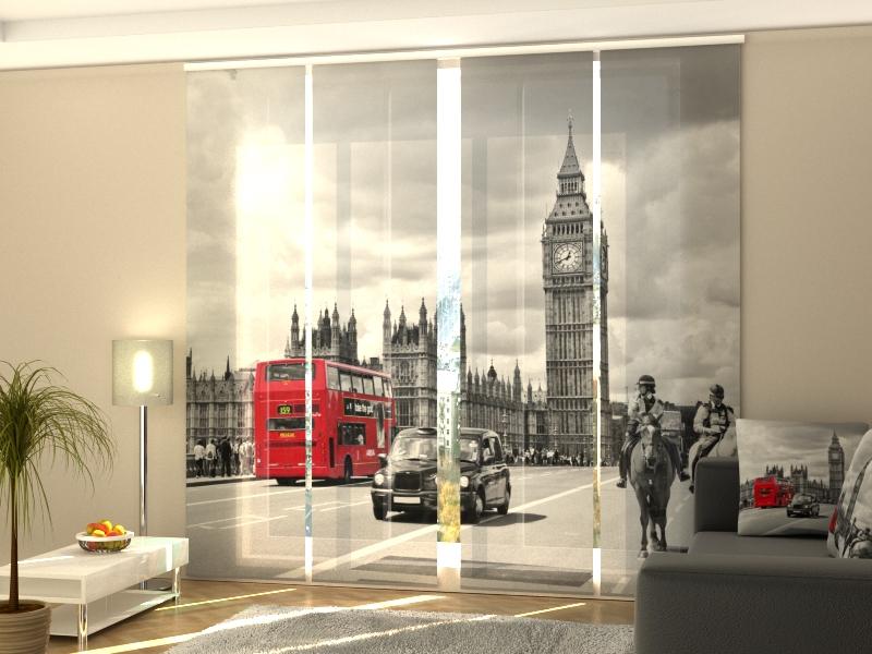 Set di 4 Tende a Pannello Londra Retrò — Foto