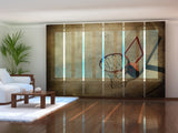 Set di 6 Tende a Pannello Canestro da Basket — Foto