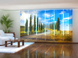 Set di 6 Tende a Pannello Cipressi in Toscana — Foto