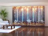 Set di 6 Tende a Pannello Decorazioni Natalizie Luminose — Foto