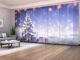 Set di 8 Tende a Pannello Albero di Natale Decorato — Foto