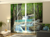 Set di 4 Tende a Pannello Cascata Thailandese in Primavera — Foto