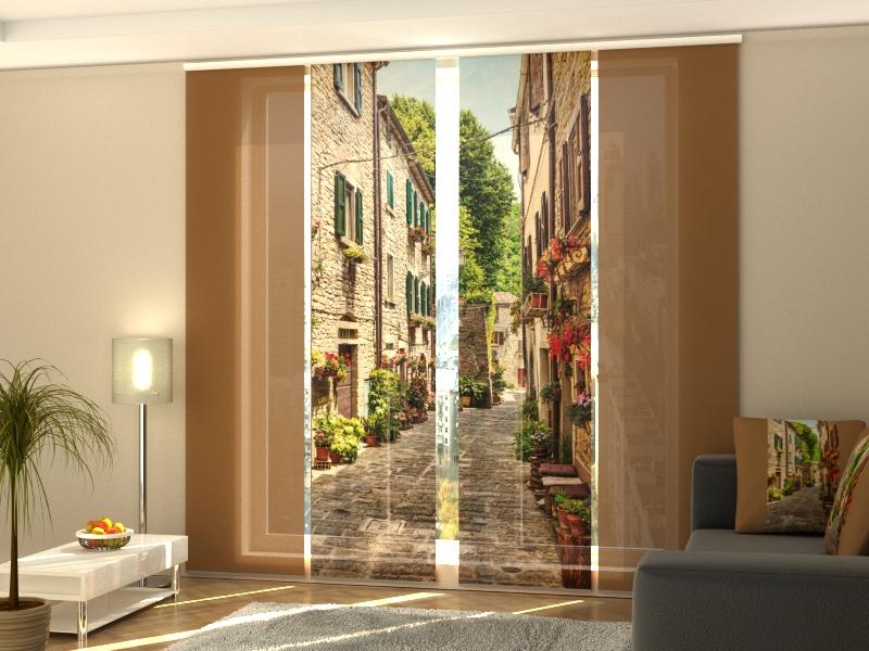 Set di 4 Tende a Pannello Strada di Dubrovnik — Foto