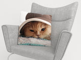 Federe per Cuscini Gatto nel Cappello — Foto